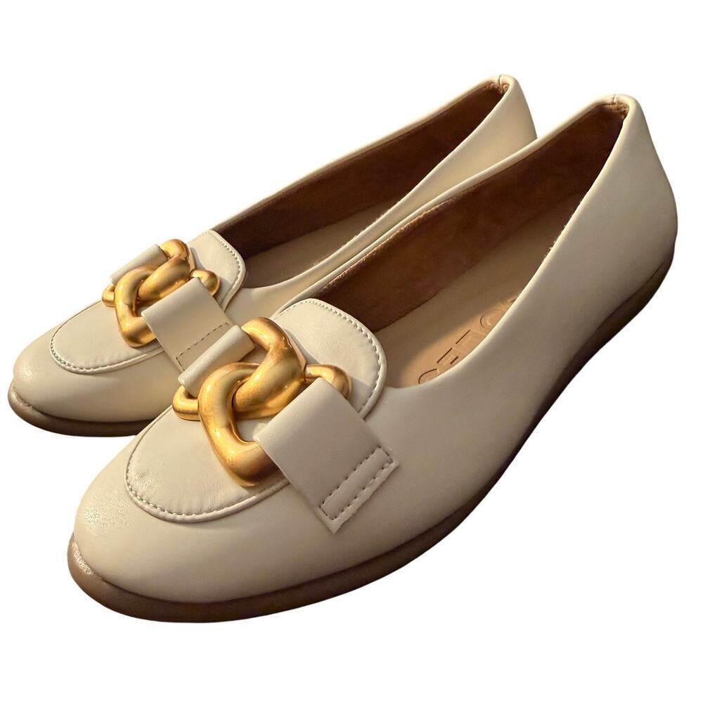 NEW Aerosoles Women's Bell Slip-On Flats Loafers Eggnog Size 5